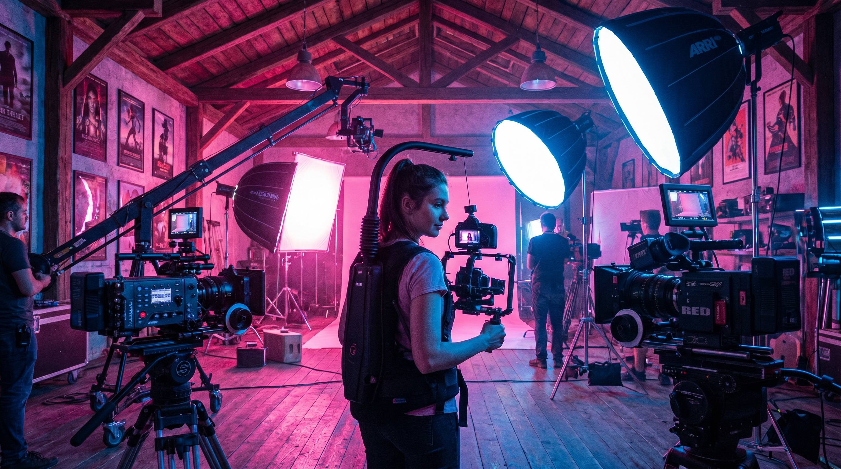 蘑菇视频视频演示：专业影棚布光与拍摄技巧